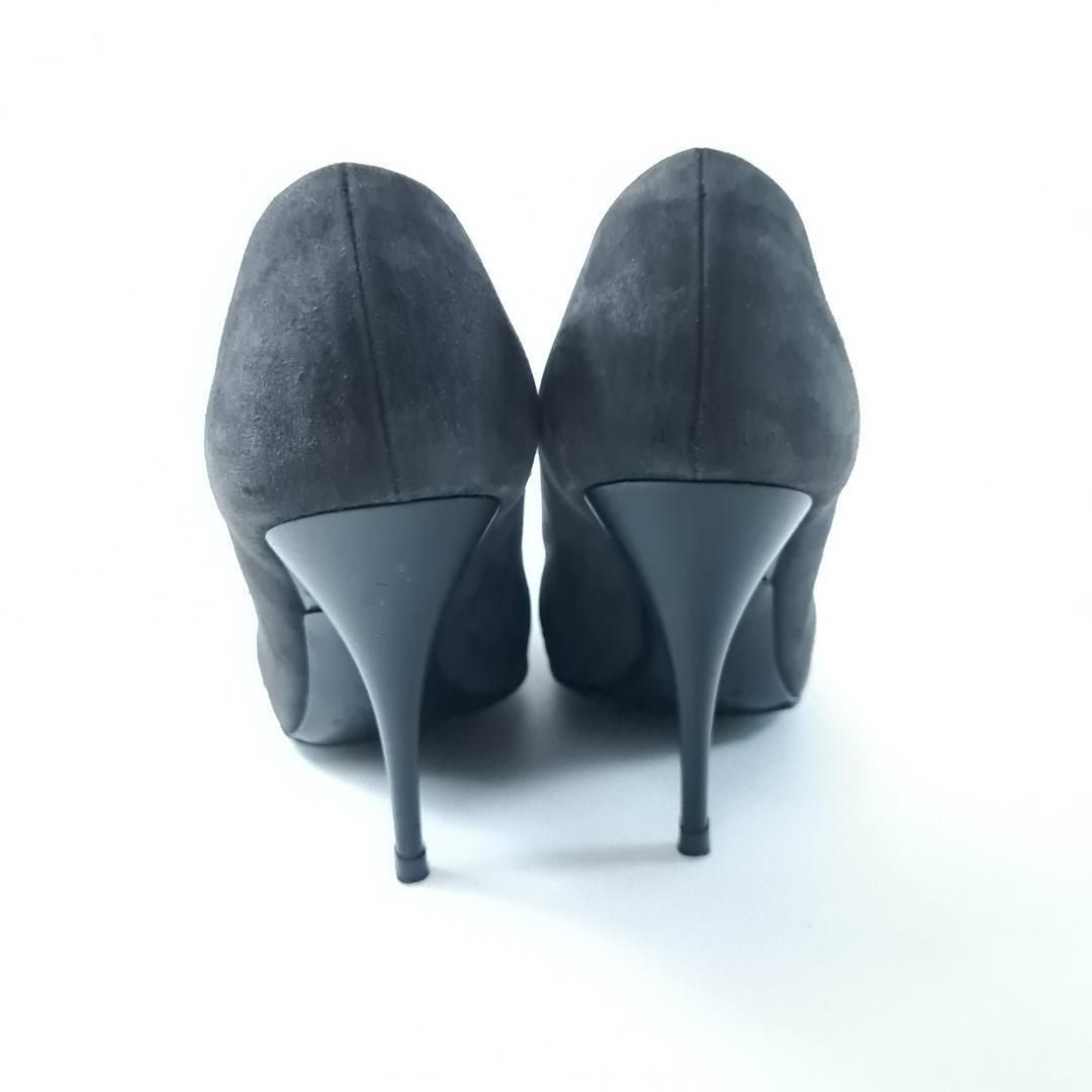 Giuseppe Zanotti パンプス スワロ ビジュースエード グレー Giuseppe Zanotti パンプス スワロ ビジュースエード グレー