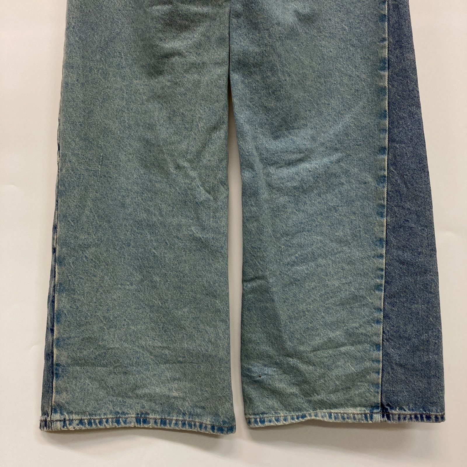 ZARA ザラ パンツ ワイドレッグ デニム ブルー レディース EUR34サイズ 