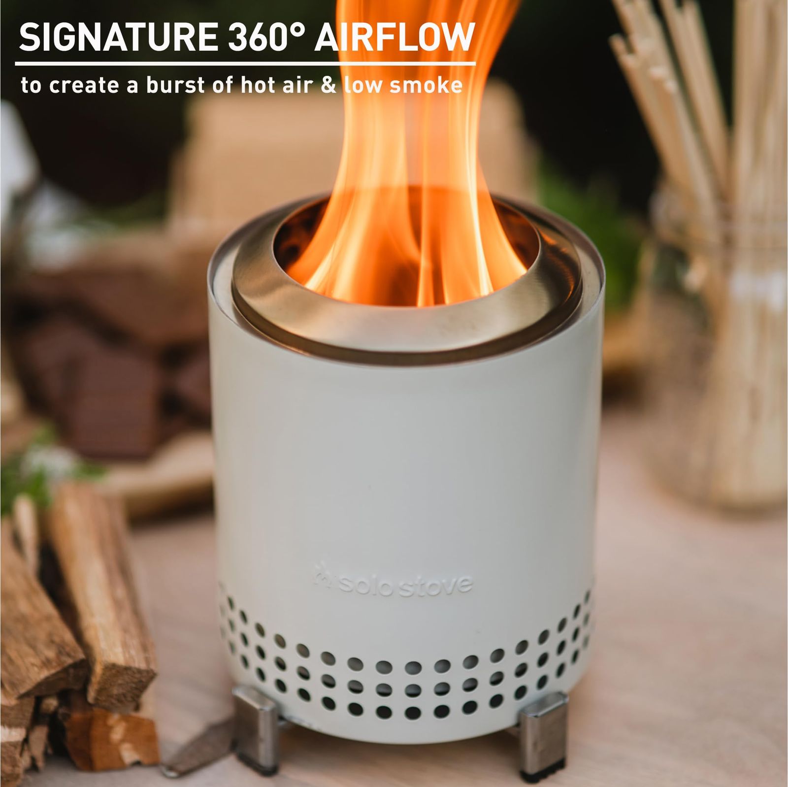 2次燃焼 日本 卓上 ディープオリーブ メサ スタンド付き ソロストーブ 煙が少ない Stove ペレット Solo