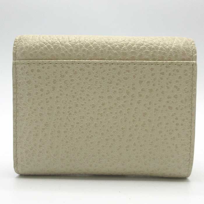 メゾンマルジェラ 三つ折り財布 Maison Margiela 11 レザー 4ステッチ  