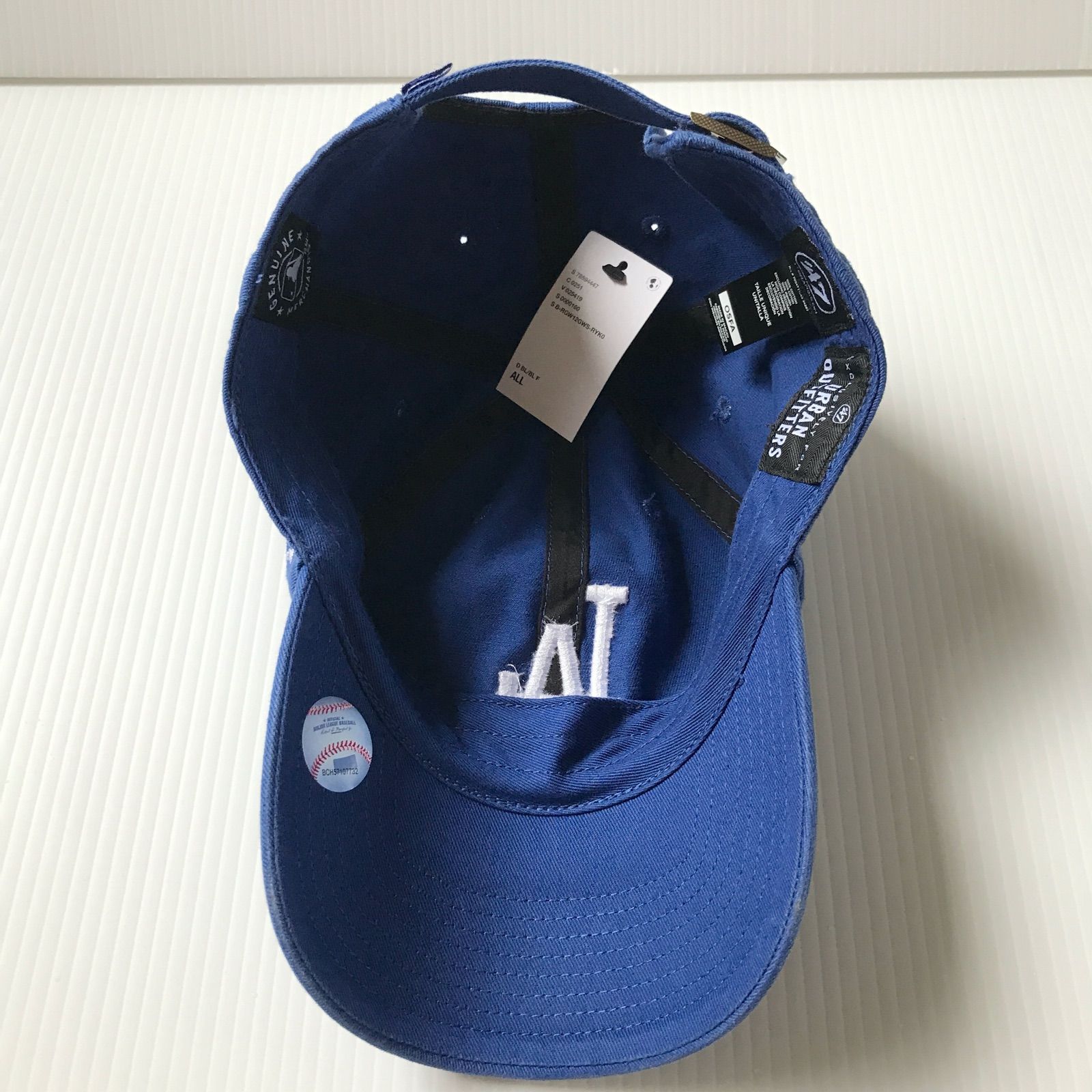 【未使用品】’47 Brand/Urban Outfitters別注★LAドジャース<!-利用不可文字-!>クリーンアップキャップ/CLEAN UP CAP★ベースボール/ローキャップ★ Dodgers★フリーサイズ　　#2408A076