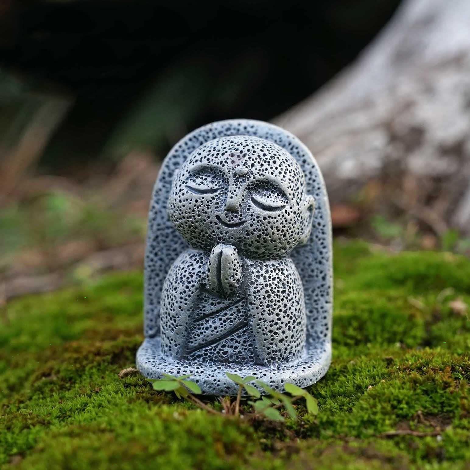 かわいい御影石 幸せ願い縁の良いおきもお 神仏像 お地蔵さんセット癒し可愛い小型置物祈りお地蔵様おじぞうさま守り神みかげ石 (祈るために)  RemeeHi - メルカリ