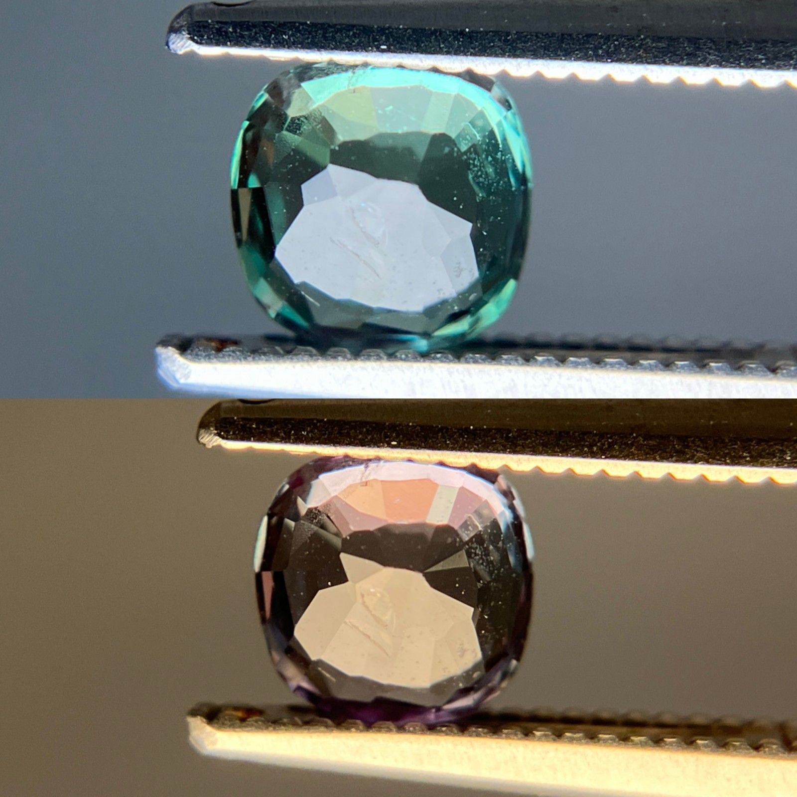アレキサンドライト 天然 0.864ct 中央宝石ソーティング付き