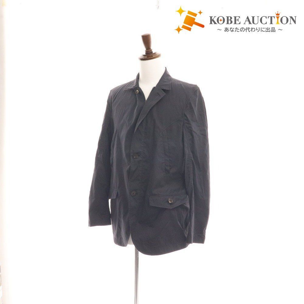 サルヴァトーレフェラガモ ウールジャケット 紺 48 Salvatore