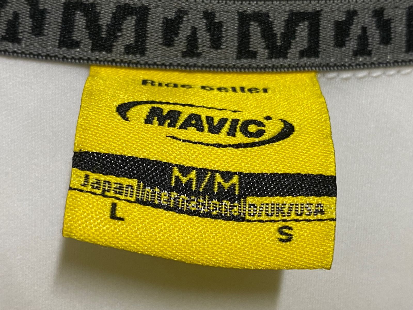 MAVIC サイクルジャケット 黒と白 JG092 マヴィック MAVIC 長袖 サイクルジャケット 白 黒 L ※汚れ
