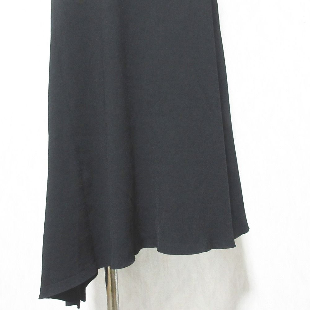 美品 Theory セオリー CREPE KNIT ASYM DR アシンメトリー 