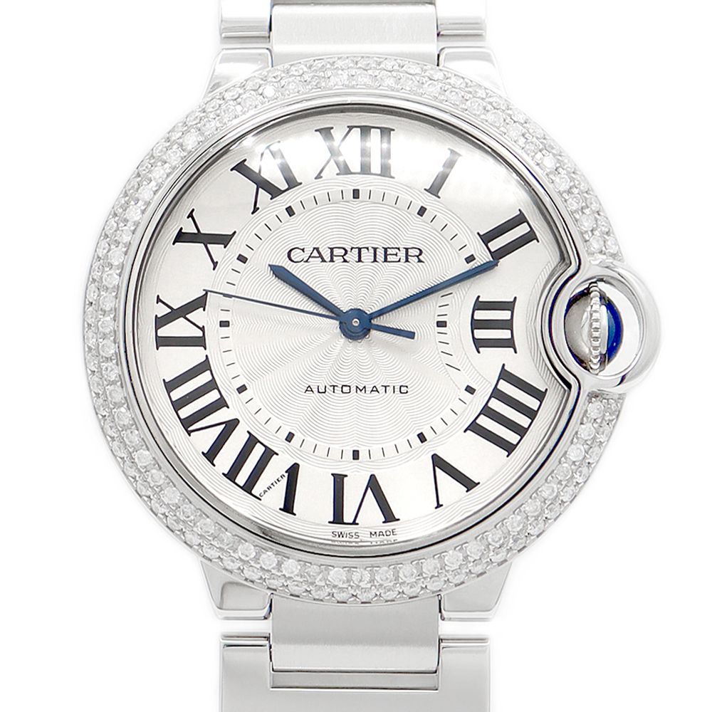 Cartier カルティエ バロンブルー MM 36mm ダイヤモンド ダイヤベゼル