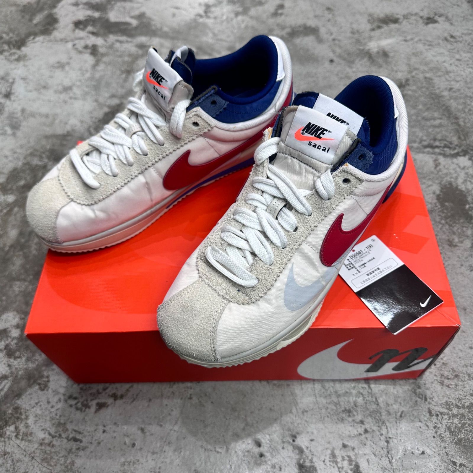 国内正規 sacai NIKE Zoom Cortez White and University Red コラボ 
