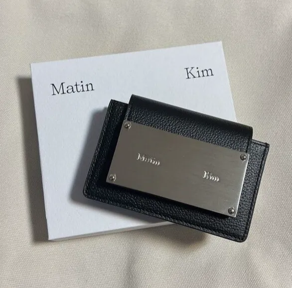 Matin Kim ミニ財布 黒 キルティング 美品 Matin Kim ミニ財布 黒 キルティング マーティンキム 新品未使用
