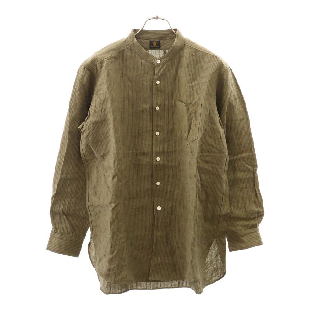 Django Atour (ジャンゴアトゥール) バンドカラー ストライプ リネン