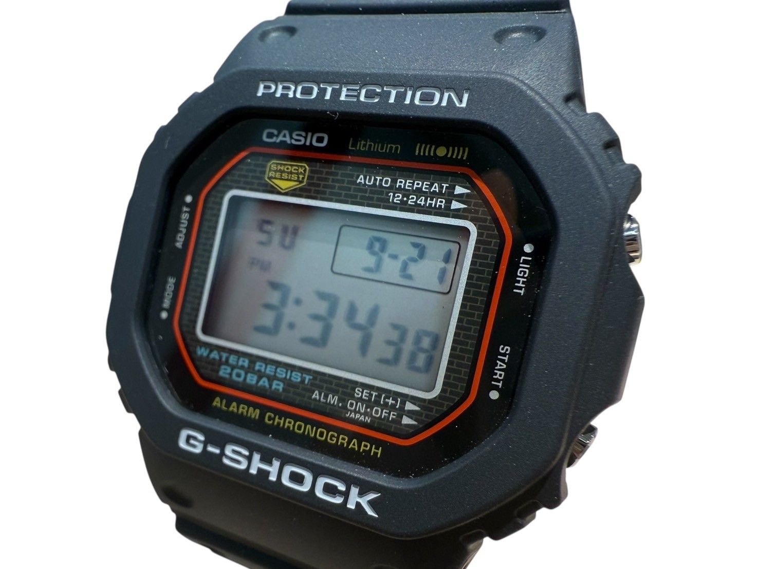 CASIO カシオ G-SHOCK Gショック 初代G-SHOCK 復刻モデル デジタル腕時計 クオーツ DW-5000R-1AJF ブラック メンズ|006