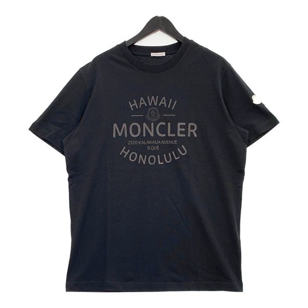 MONCLER 24ss メタリックフロントロゴ Tシャツ J10918C00040 89AJS 美  