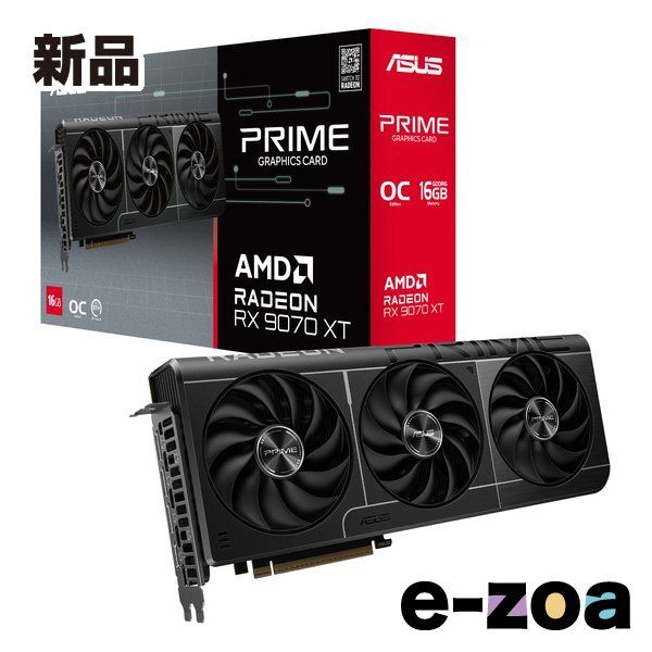 ASUS エイスース Prime Radeon RX 9070 XT OC Edition 16GB GDDR6 PRIME-RX9070XT-O16G 2648929