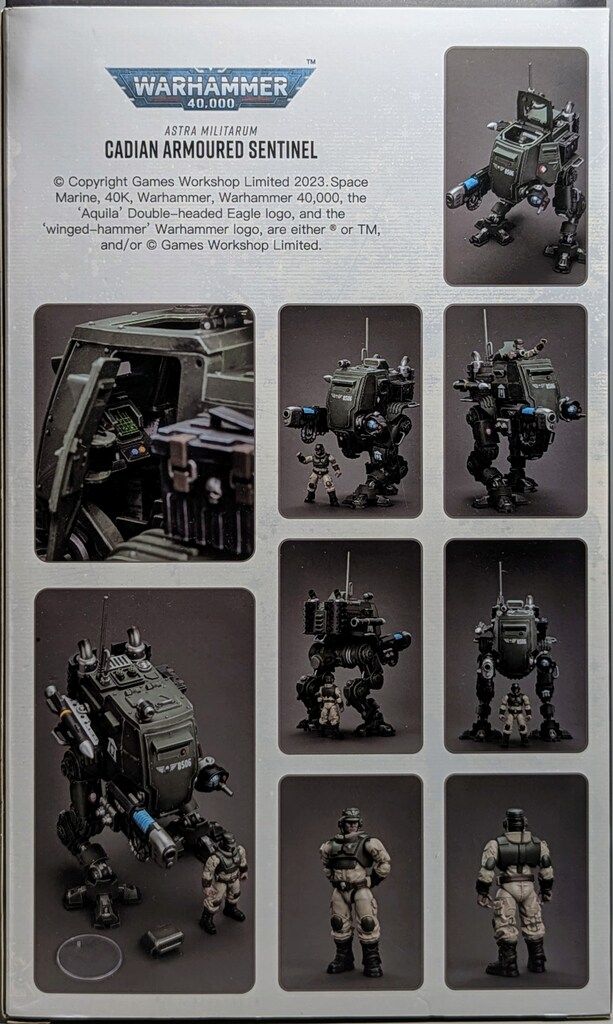 JOY TOY WARHAMMER40000 ASTRA MILITARUM CADIAN ARMOURED SENTINEL 1 18