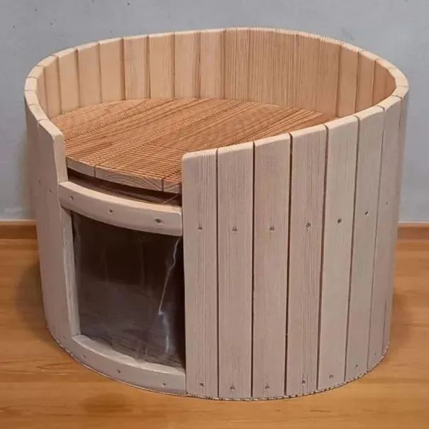 プレミアム猫ハウス A棟｜国産杉100％×リゾート風｜ 1棟 新築 ネコハウスA棟