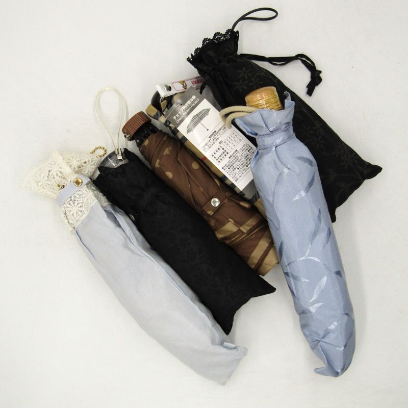 ランバン 折りたたみ日傘 新品未使用 楽折 晴雨兼用折りたたみ日傘 ”グログランリボン”(504490352