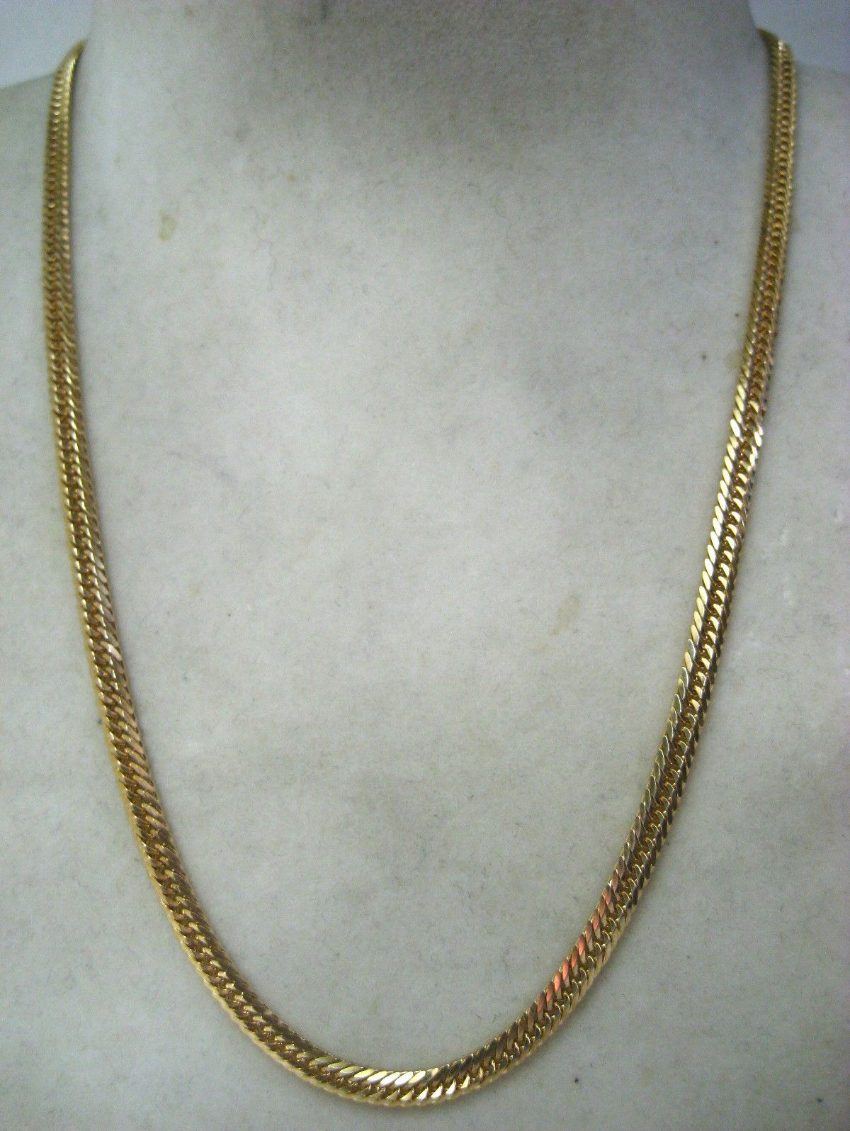 極美品 K18 18金 ネックレス トリプル喜平 4面カット42cm レディース  