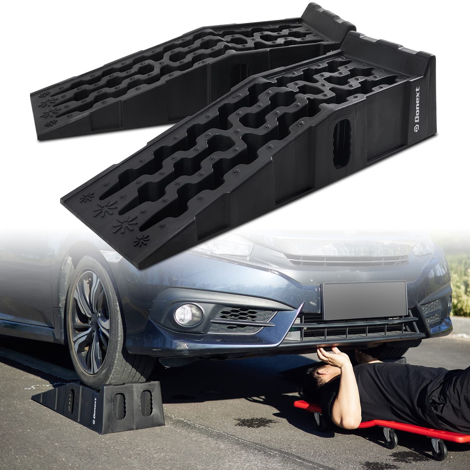 Donext カースロープ リフト タイヤスロープ 2個セット 耐荷重6t 止め Donext カースロープ リフト (2pcs-7T) 最大2,000円OFF