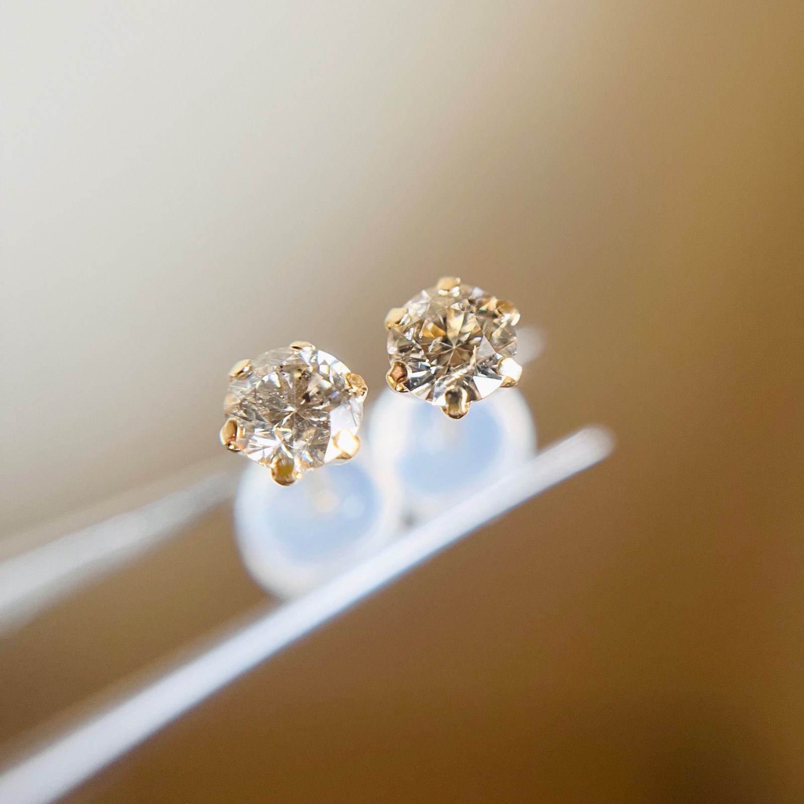 み*ん様 天然ダイヤモンド18金ピアス　アメ横ピジョン K18 18金 天然ダイヤモンド AAグレード 0.50ct ピアスdiamond 4