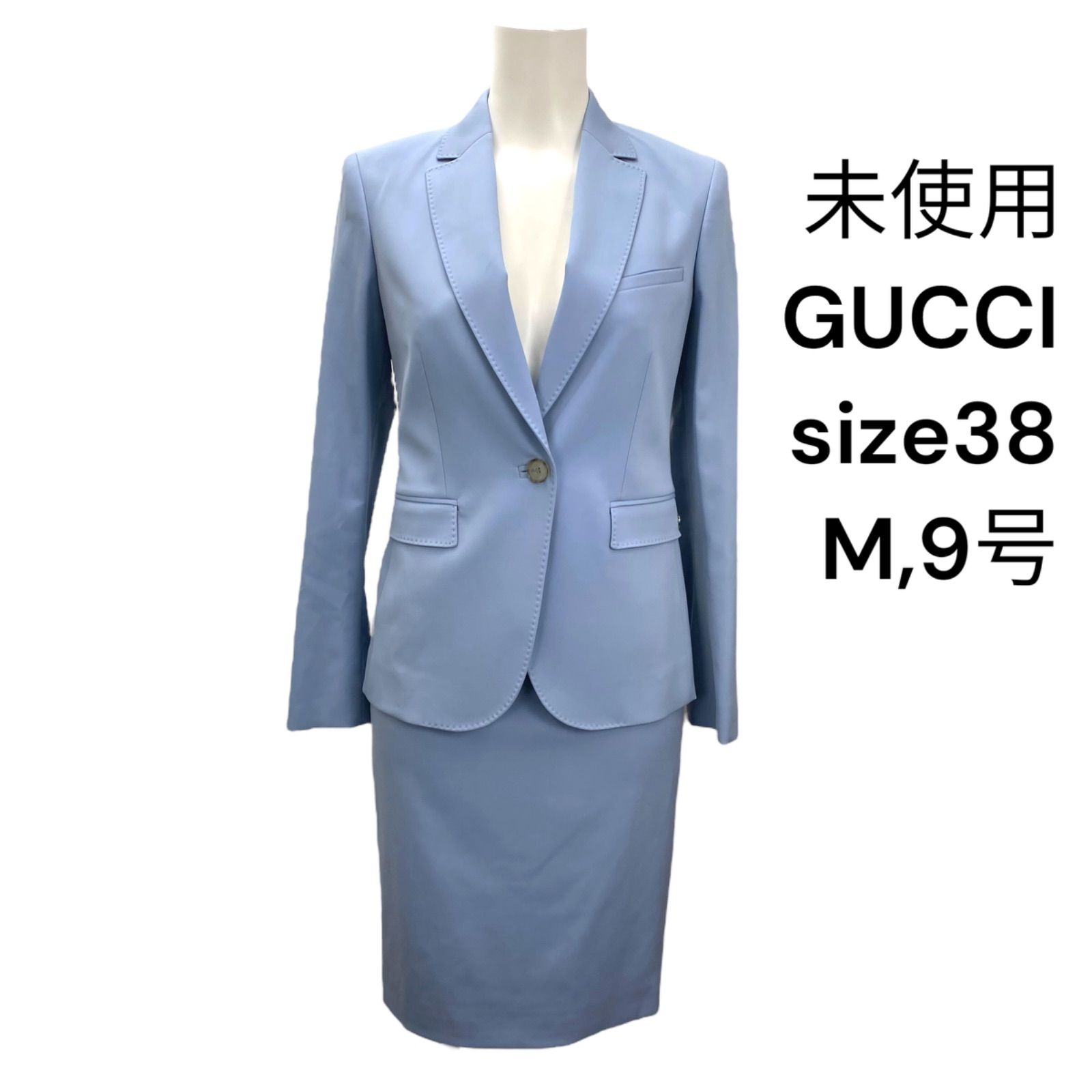 ◇未使用 グッチ GUCCI スーツ テーラードジャケット 膝丈スカート 