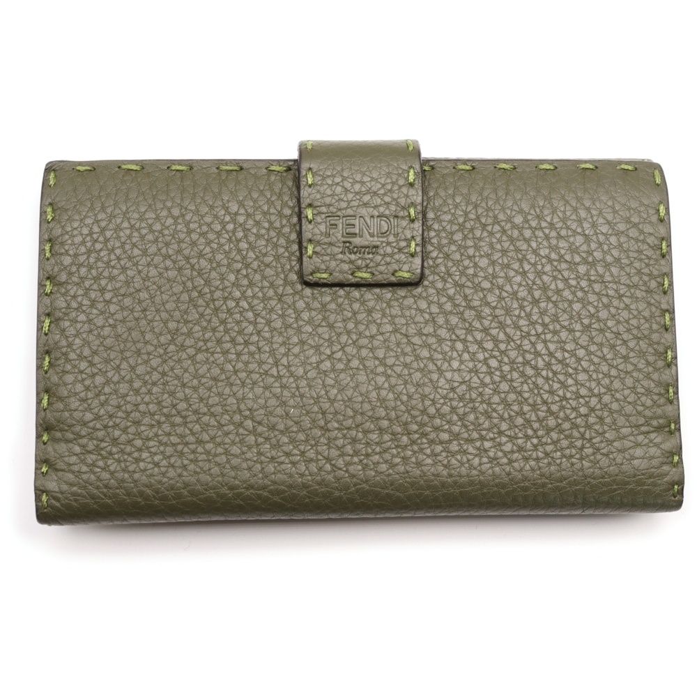 美品フェンディ 折り財布 ピーカブー イエロー レザー ターンロック レディース FENDI 新品同様 フェンディ 8M0438A91BF1JN4 ピーカブー ターン