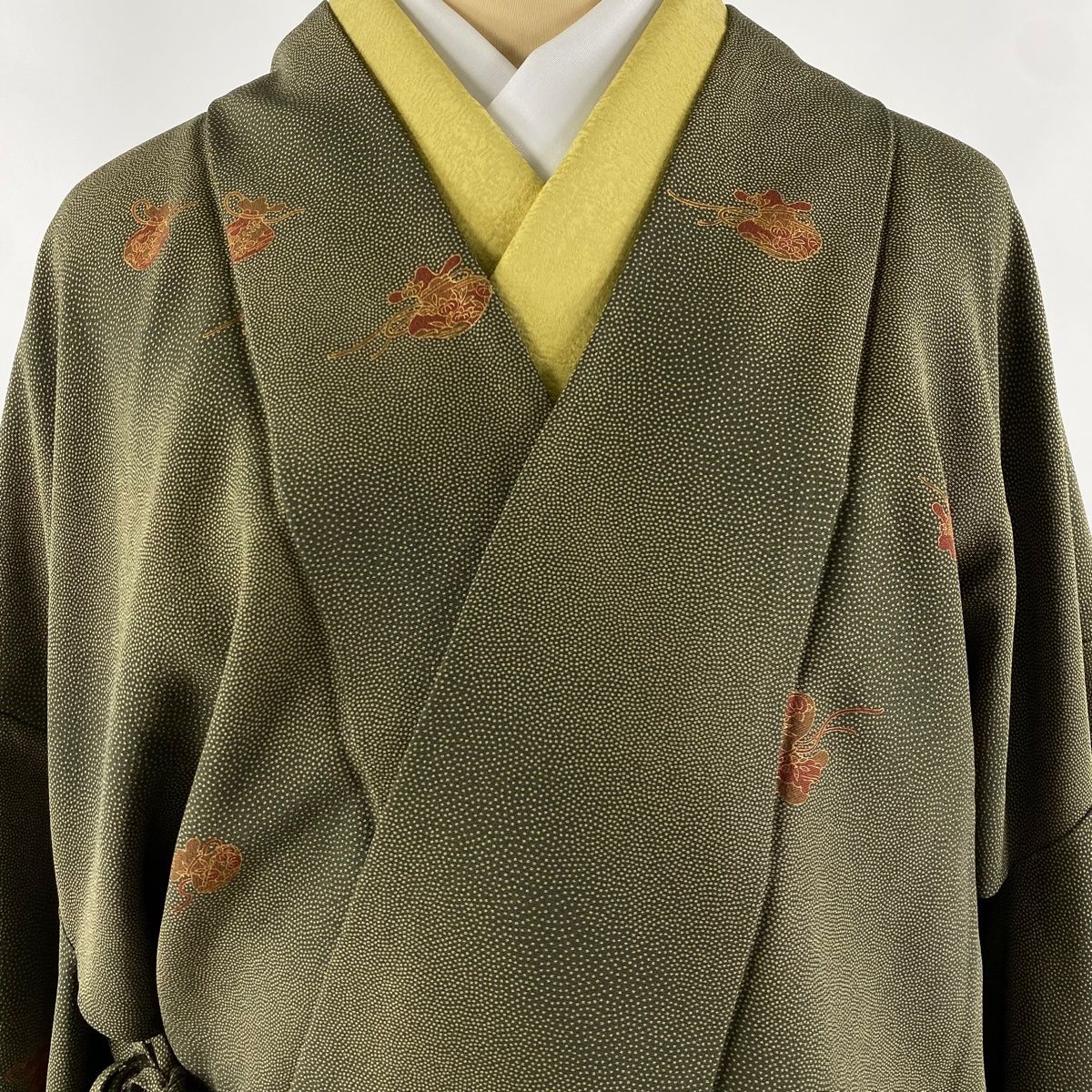 【美品】 道中着 身丈108cm 裄丈70cm 正絹 逸品 【中古】 道中着 身丈108cm 裄丈70cm 正絹 逸品 【中古】