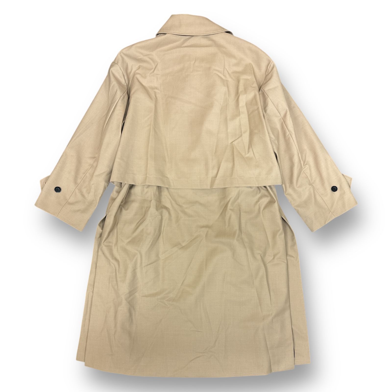 定価85800円 新品 CULLNI 23AW Wool Gabardine Trench Coat ウール 