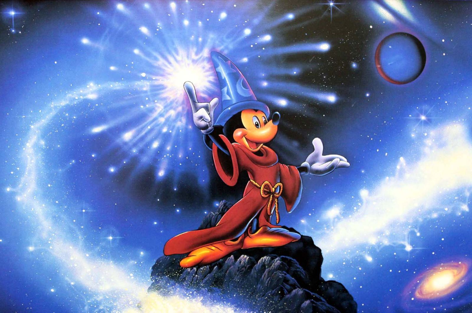 ミッキー ディズニー 魔法使い クリスチャンラッセン 海外 ポスター クリスチャンラッセン ミッキーマウス 絵画 ポスター ラッセン