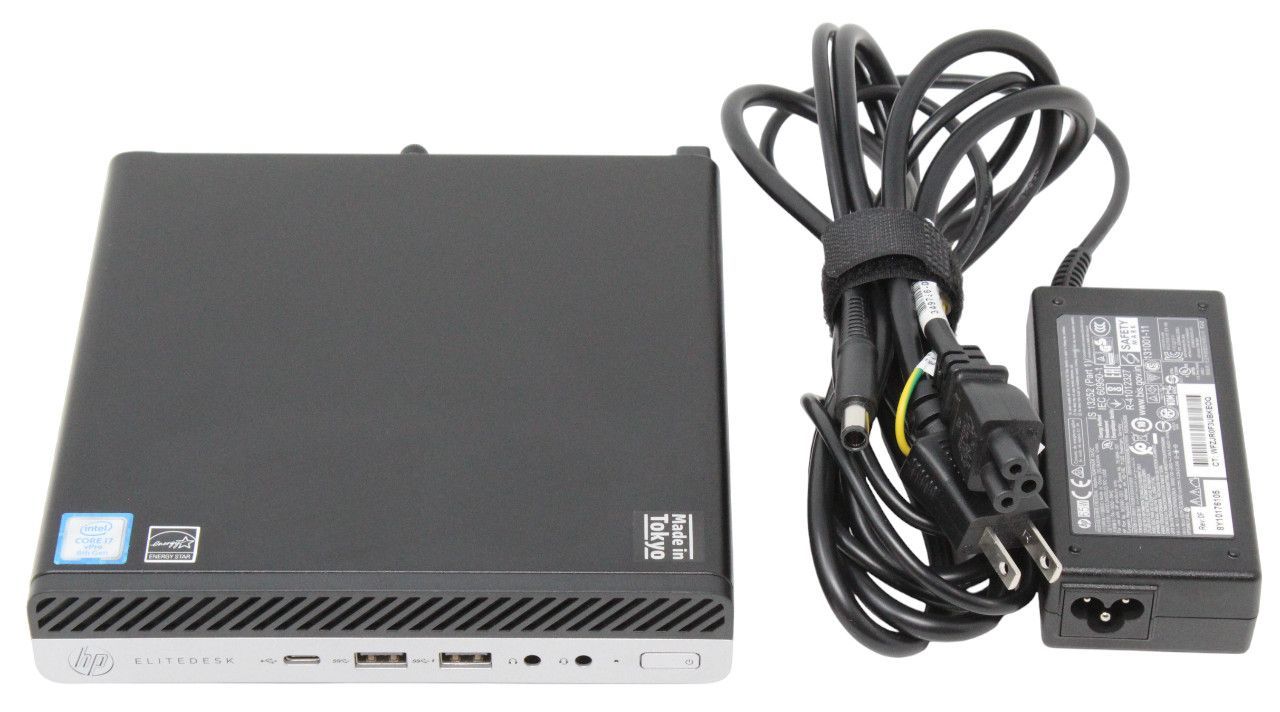 超小型 HP EliteDesk 800 G4 DM 35W｜第8世代 i7-8700T｜メモリ16GB｜M.2 NVMe SSD 256GB×2＝合計512GB｜Wi-Fi 5 Bluetooth 4.2｜Windows 11 Pro｜電源付属