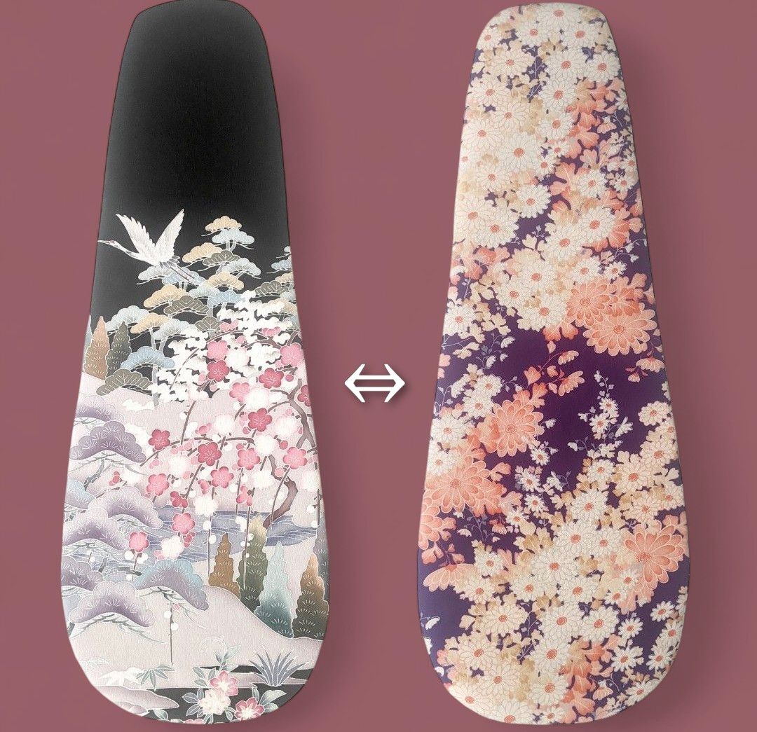 松梅&爛漫 古布 |silk violin blanket| 両面 シェル型 バイオリンケースマット ヴァイオリン 音楽ギフト