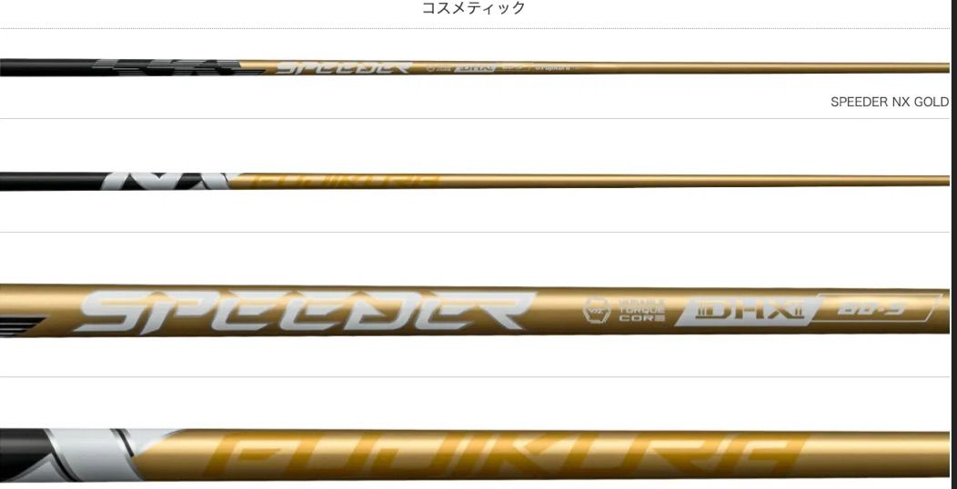 新品】フジクラ スピーダーNXゴールド タイトリストスリーブ付きシャフト