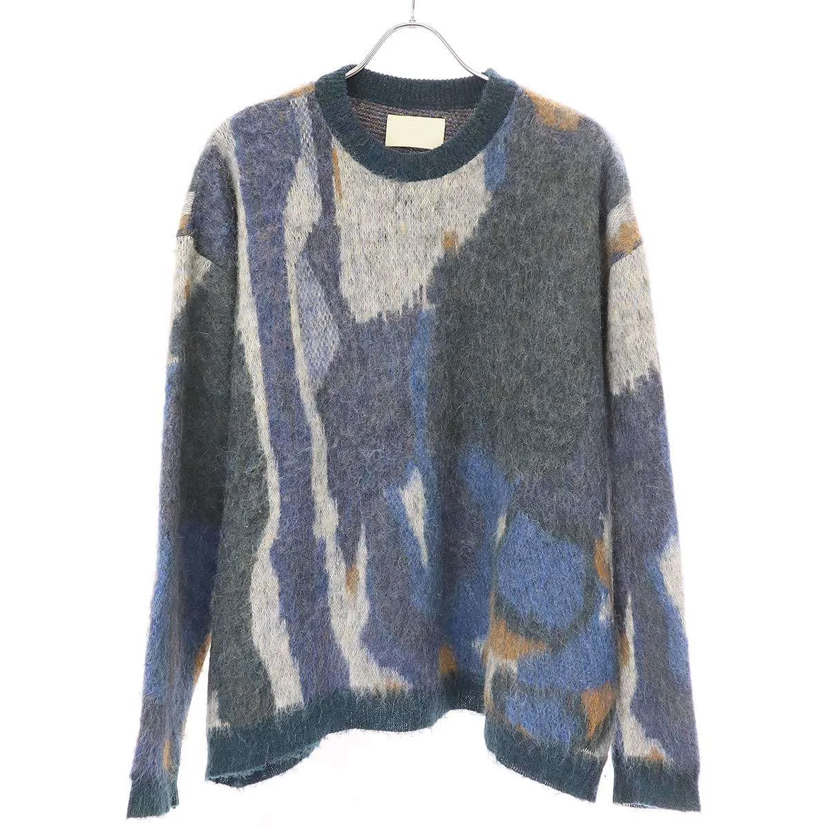 YOKE ヨーク 21AW ROTHKO JACQUARD CREW NECK ジャガードアルパカニットセーター YK21AW0285S ミックス  3|mercariメルカリ官方指定廠商|Bibian比比昂代買代購