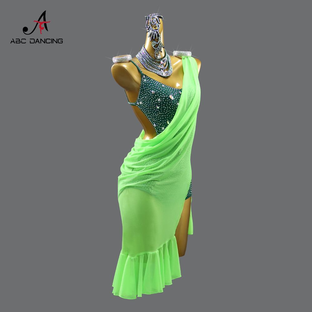 感 社交ダンス ドレス レディース 競技用 ステージ 舞台衣装 発表会 ダンスウェア ラテン サンバ ルンバ チャチャ ワルツ タンゴ モダンダンス パーティー 演出服 フラメンコ ベリーダンス フォーマルドレス P-83