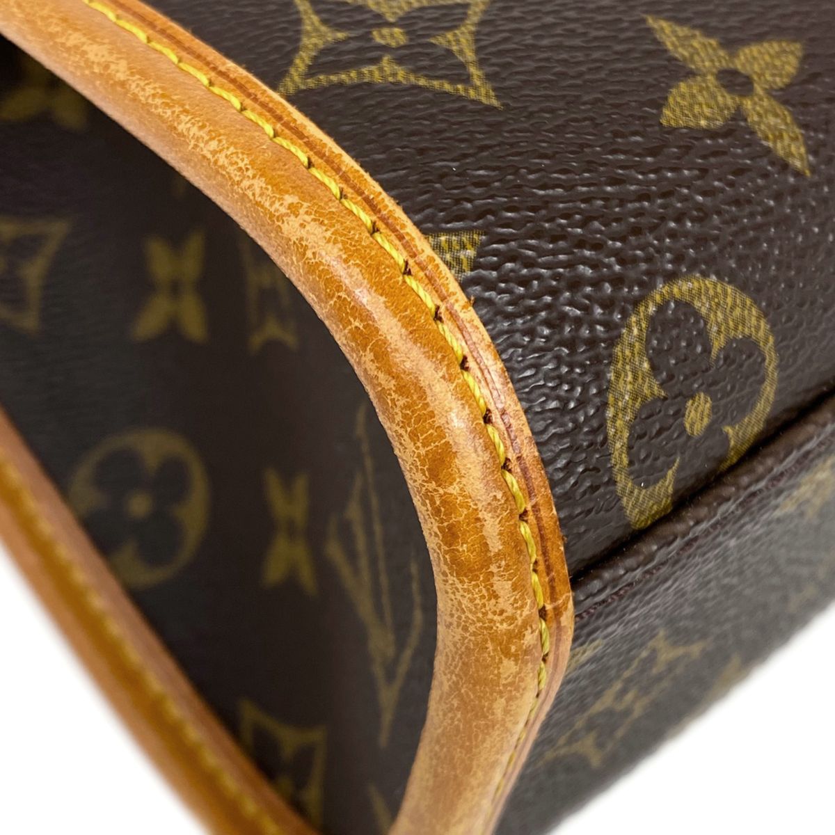 【限定価格】LOUIS VUITTON ルイヴィトン 2WAY ベルエア モノグラム ハンドバッグ ショルダーバッグ 肩掛け 斜め掛け かばん 鞄 M51122    ブラウン 茶 ゴールド金具 レディース【品】