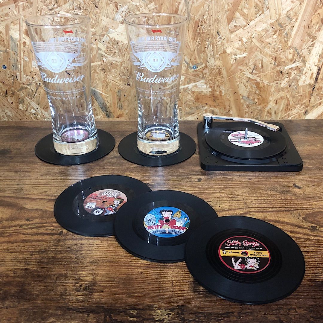 コースター】 RECORD COASTER レコードコースター BETTY BOOP ベティ