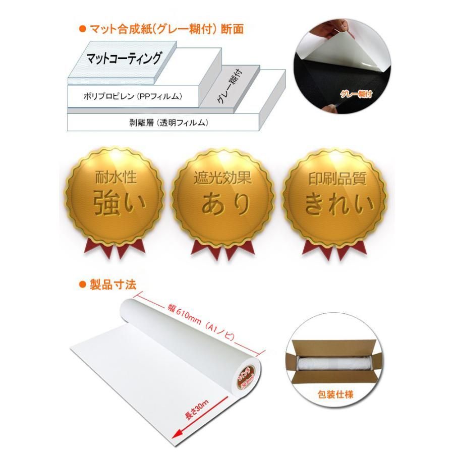 マット合成紙