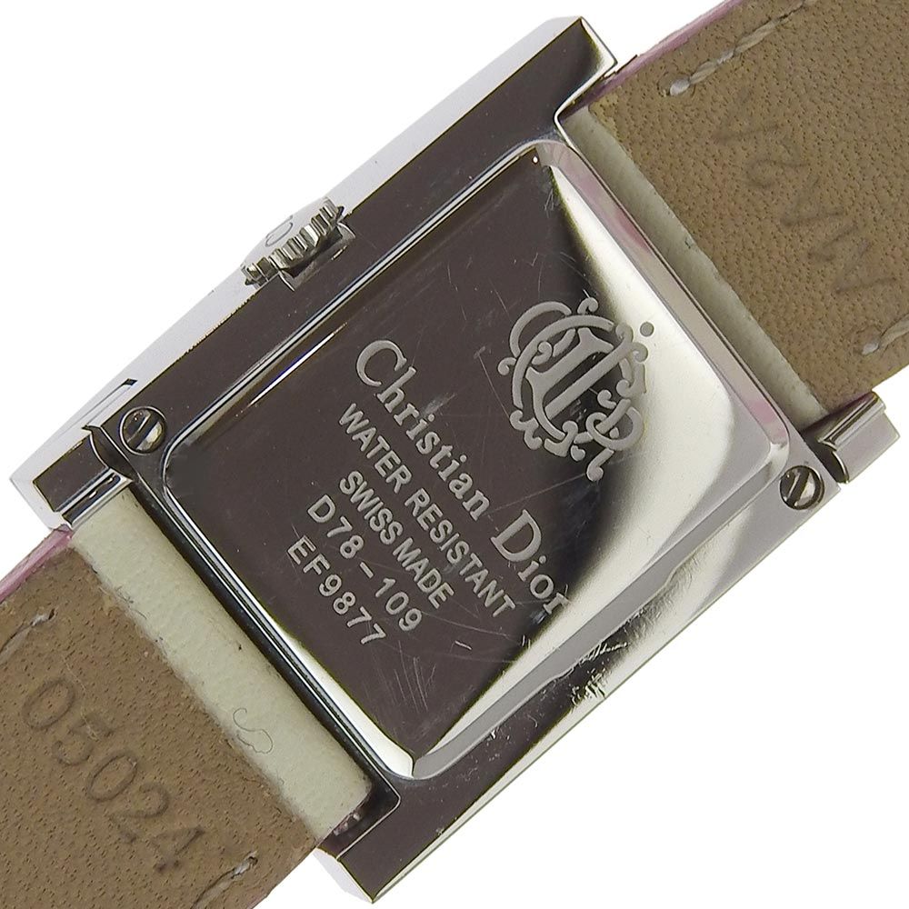 専門ショップ 忙し D78-109 マリス ディオール Dior 腕時計 レザー × SS クリスチャン・ディオール