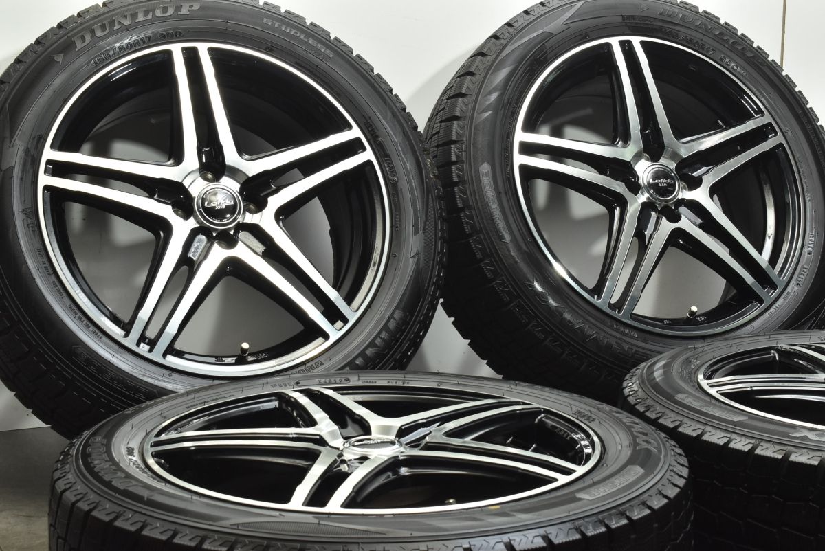 良好品】LOFIDA XH5 17in 6.5J +45 PCD100 ダンロップ