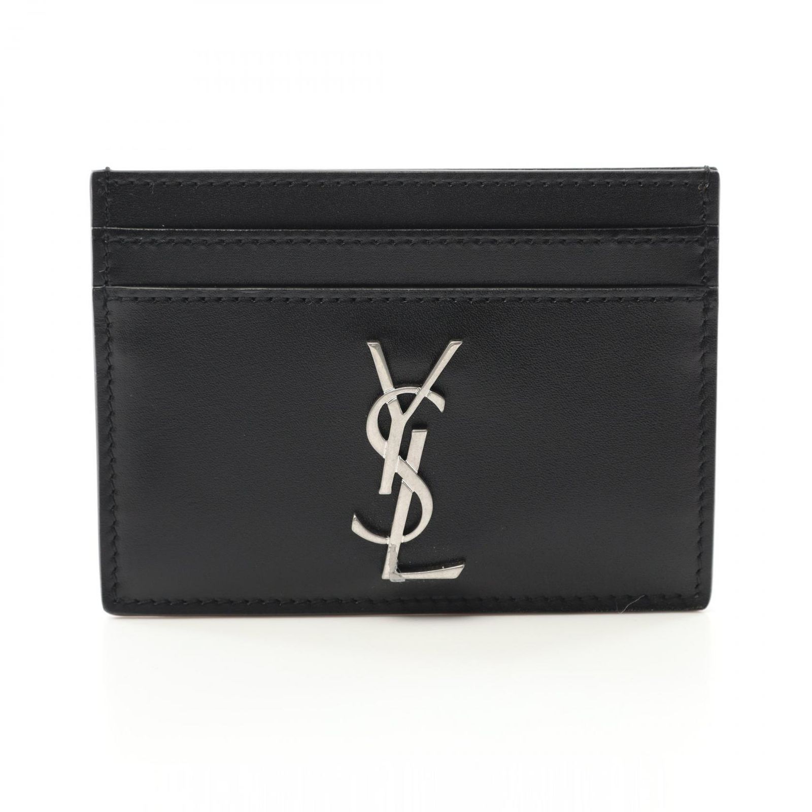 サンローラン SAINT LAURENT カードケース カサンドラ カードホルダー 4856310SX0E1000 ブラック レザー カードケース メンズ