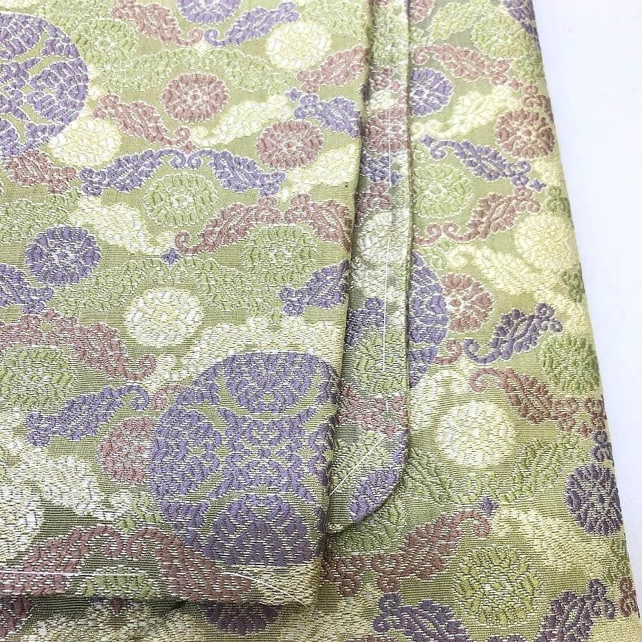 ss5962 【未使用品】 道中着 グリーン系 総柄 道中羽織 着物 和装 羽織  