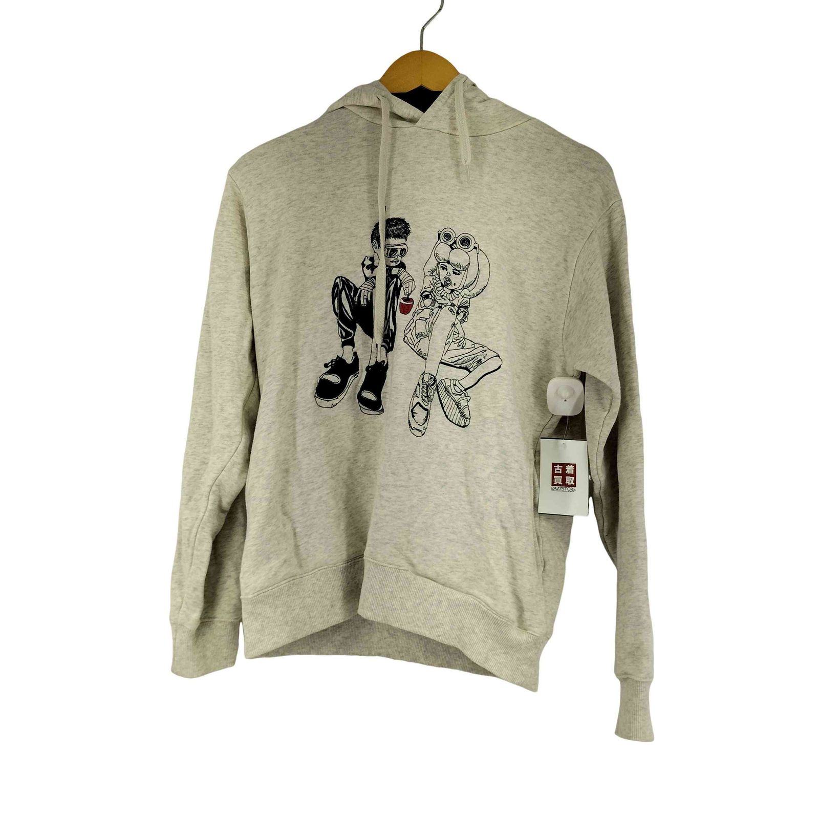 デザインティーシャツストアグラニフ Design Tshirts Store graniph フロント刺繍プルオーバーパーカー メンズ JPN：S 