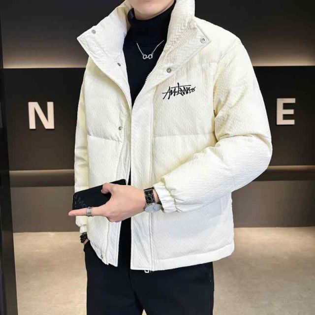 春 コーデ メンズ 服 シンプル ファッション オシャレ 大人 かっこいい 大きいサイズ ストリート 紳士服 スタンドカラー ダウン ジャケット 冬 ハイエンド 暖かい