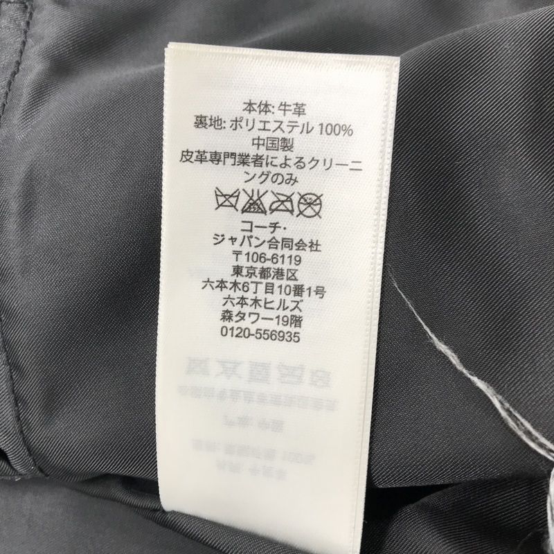 COACH レザージャケット カウレザー シングル ライダース F86594 美品