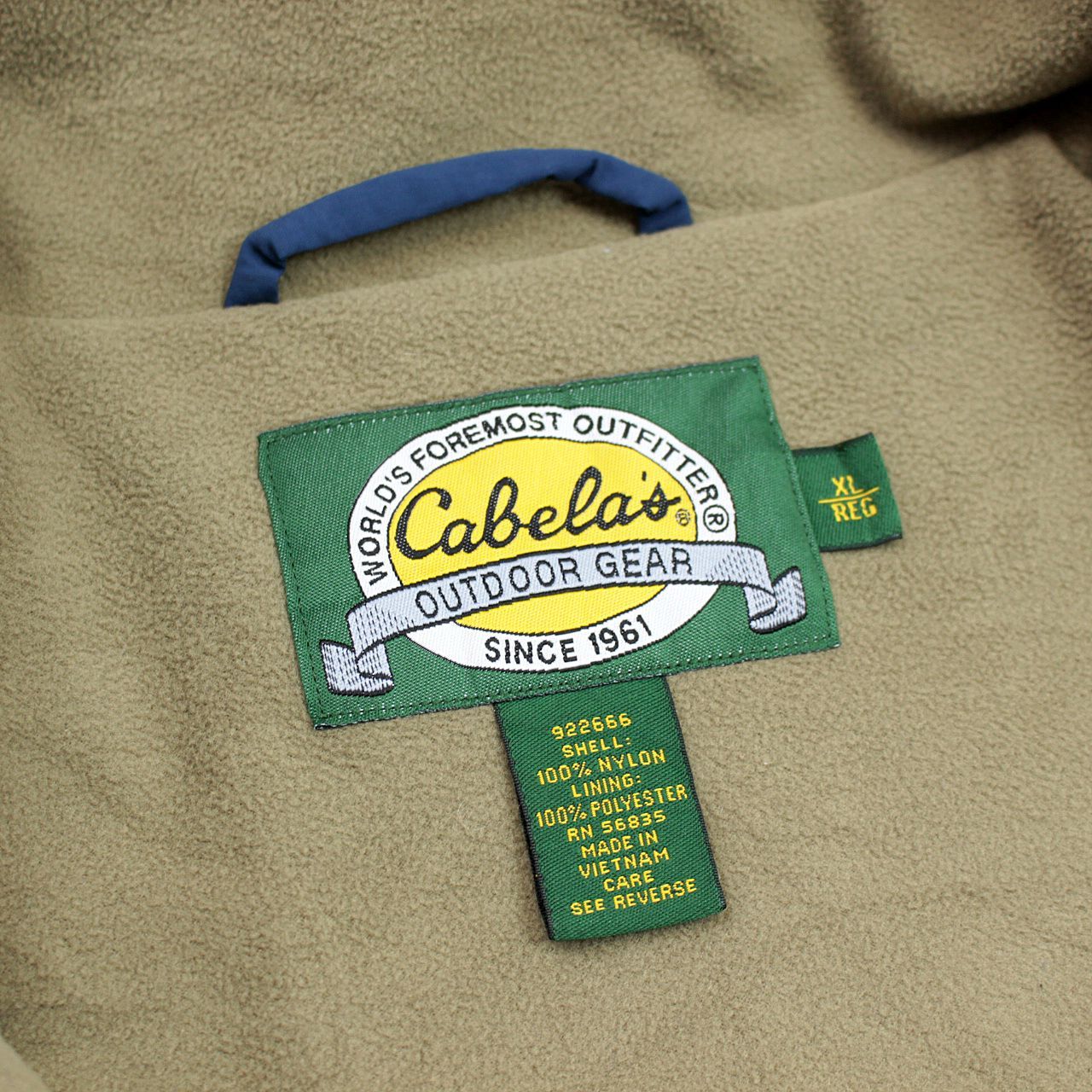 【美品】シェルドシンチラ　カベラス　ナイロンジャケット　CABELA'S カベラス Cabela's ナイロンフリースジャケット シェルド