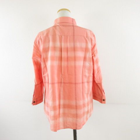 バーバリー ロンドン BURBERRY LONDON チェックシャツ 七分袖
