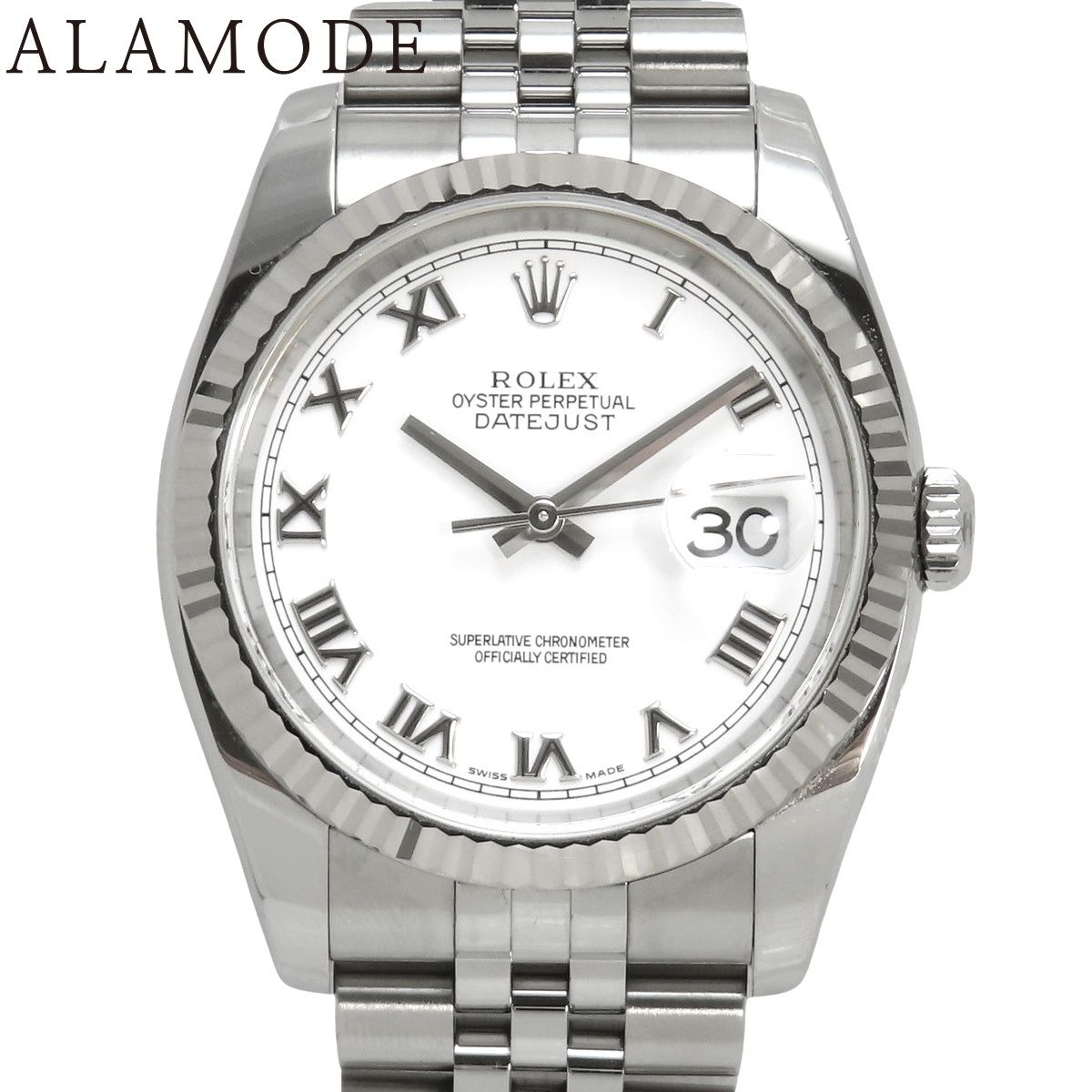 デイトジャスト 0 ロレックス WG⁄SS ROLEX | - SS×WG AT メンズ 1 自動巻き