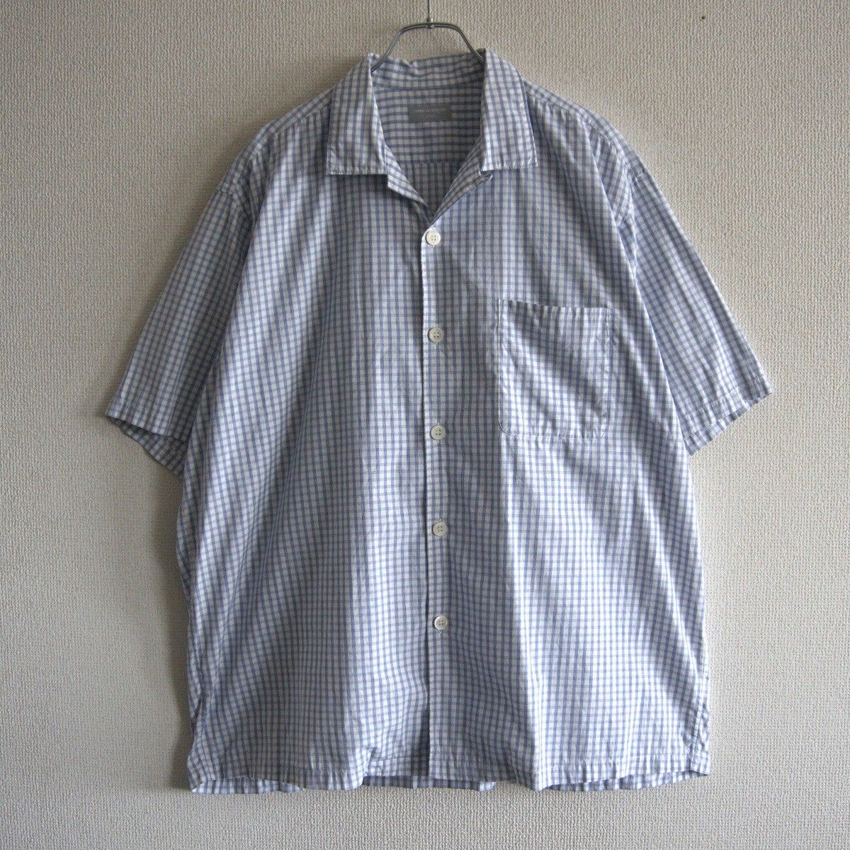 90s|アーカイブ COMME des GARCONS HOMME ボックスシルエット チェック オープン シャツ コムデギャルソン オム 25060103