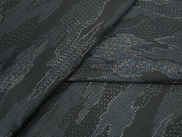 平和屋着物○本場大島紬 霞吉祥文 正絹 逸品 CAAU3105yc