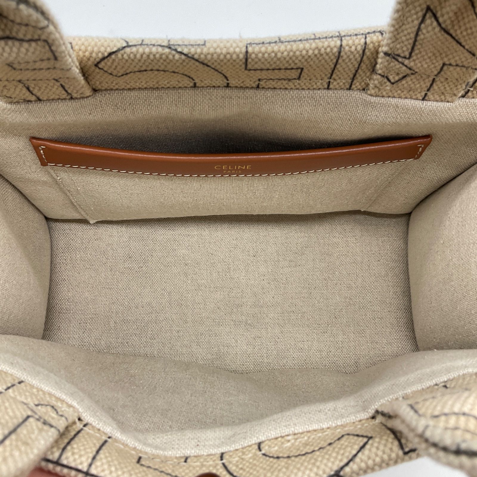 CELINE セリーヌ スモール カバ タイス トートバッグ キャンバス CELINE セリーヌ スモール カバ タイス トートバッグ キャンバス