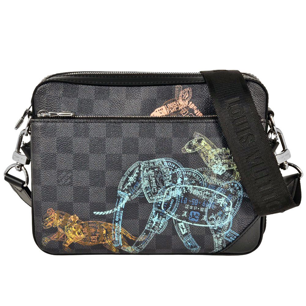 【Louis Vuitton】ダミエ トリオメッセンジャーバッグ・中古 楽天市場】ルイ ヴィトン ダミエ グラフィット 3D トリオ